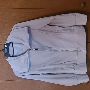 Calvin Klein gray fleece zip jacket Sz M